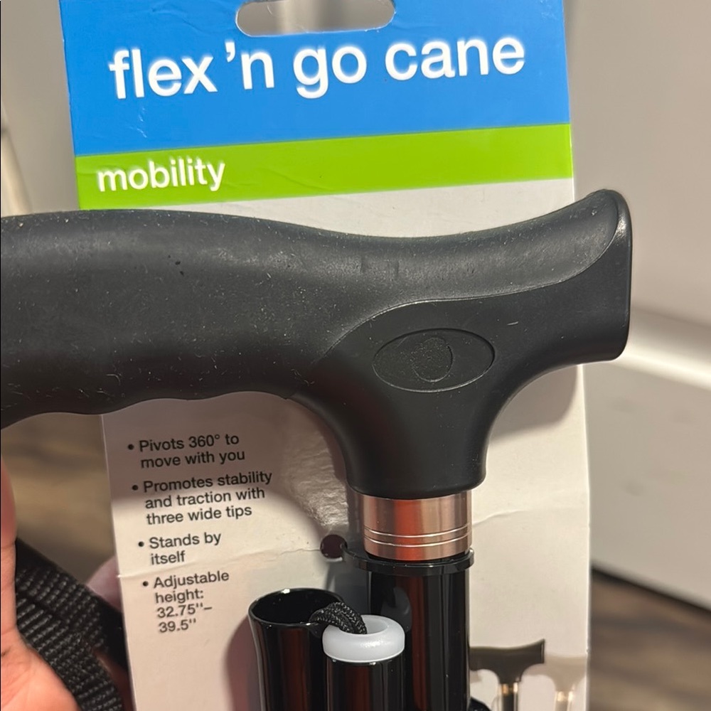 Black Flex 'n Go Cane - Picture 2 of 9